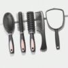 SET DI SPAZZOLE E PETTINI PER CAPELLI - Con Supporto - 5 Pezzi - immagine 2