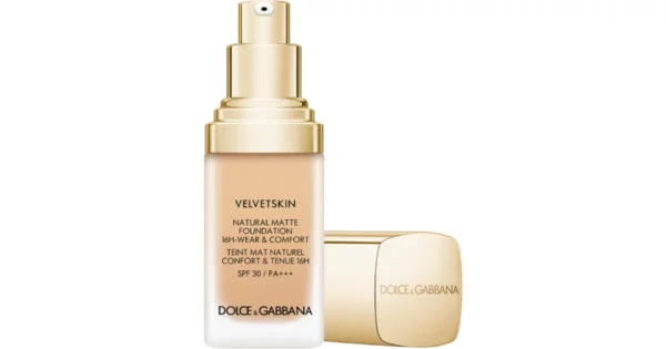 DOLCE & GABBANA - Velvetskin - Natural Matte Foundation - Fondotinta Opacizzante No Transfer - FORMATO 15 ml  (No Box )