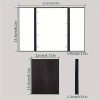 SPECCHIO DA TAVOLO A TRE LATI CON LED - Richiudibile a Libro (Nero) - immagine 2