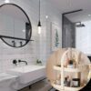 Scaffale a Due Vassoi Per Profumi e Cosmetici - Bianco - immagine 3